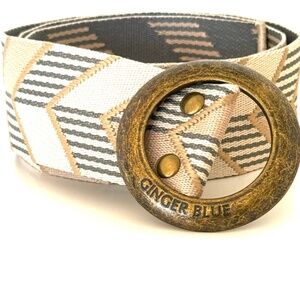 41" Ivory modern belt